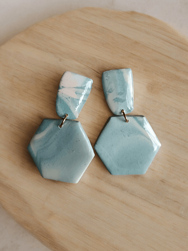 Boucles d'oreilles en argile polymère