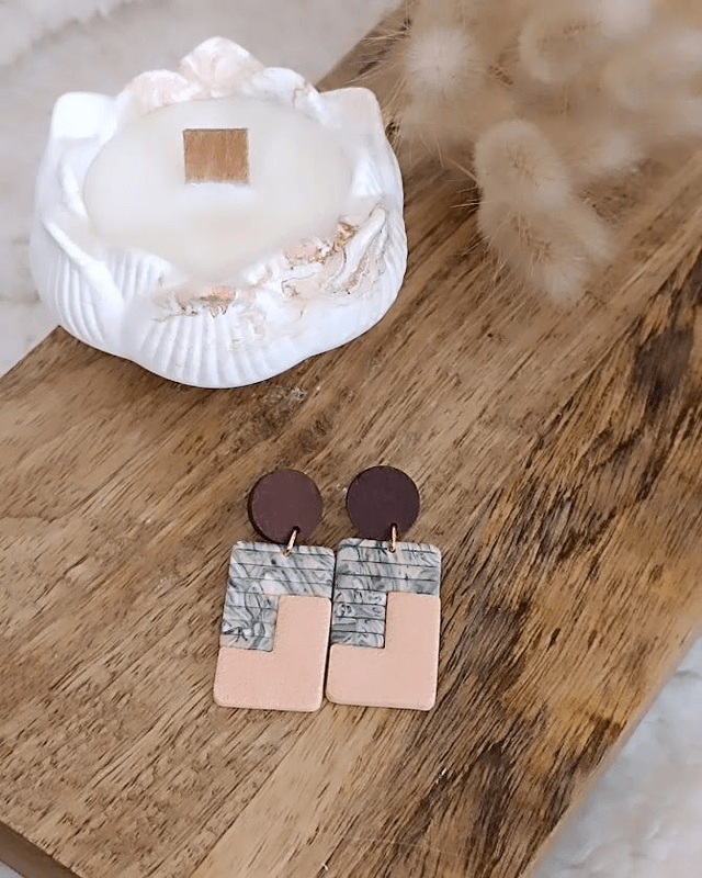 Boucles d'oreilles en argile polymère