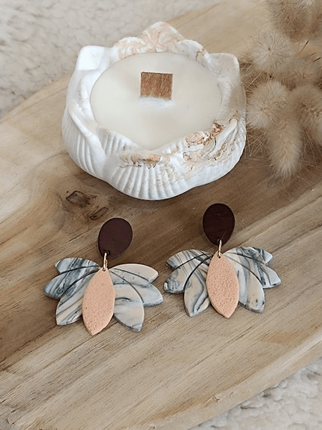 Boucles d'oreilles en argile polymère