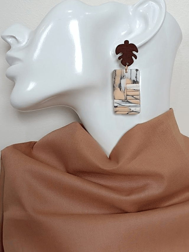 Boucles d'oreilles en argile polymère