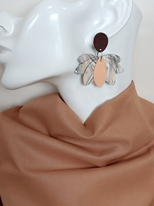 Boucles d'oreilles en argile polymère