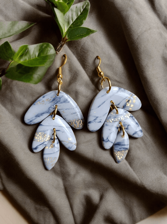 Boucles d'oreilles en argile polymère