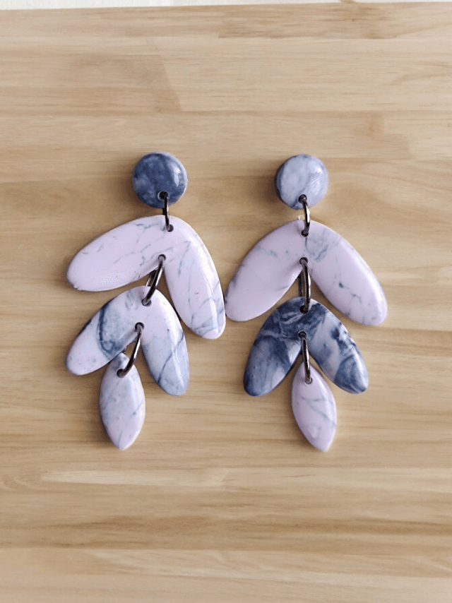 Boucles d'oreilles en argile polymère