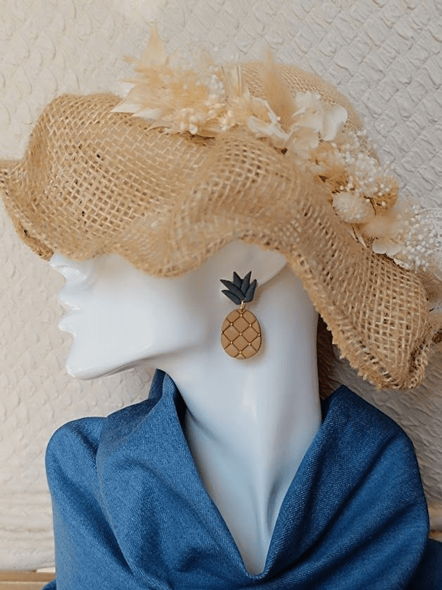Boucles d'oreilles ananas 