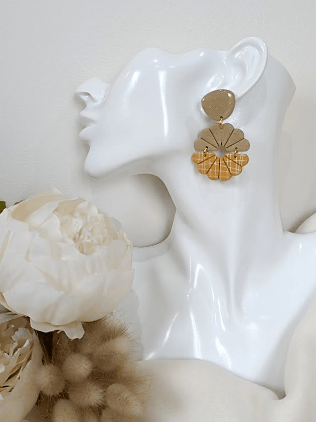 Boucles d'oreilles en argile polymère 