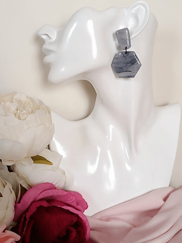 Boucles d'oreilles en argile polymère