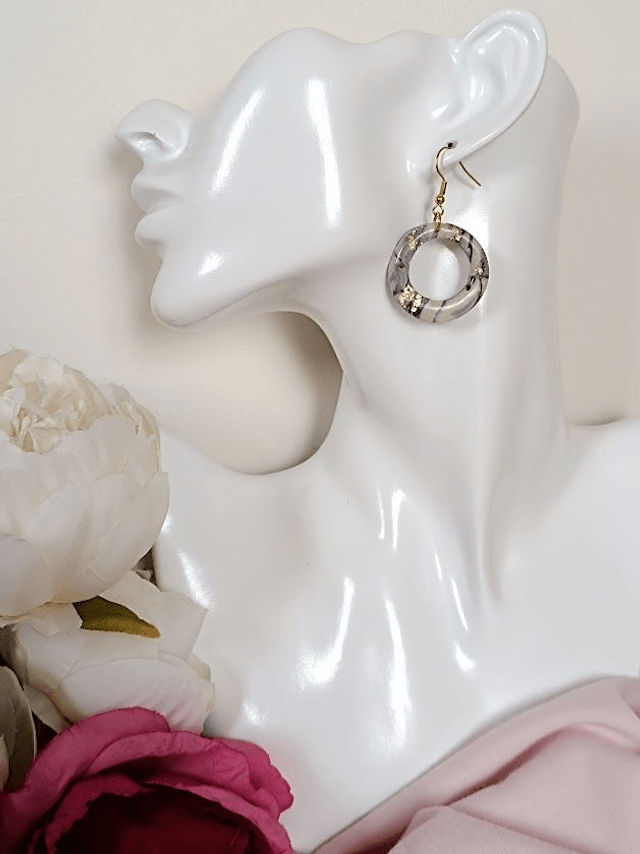 Boucles d'oreilles en argile polymère 
