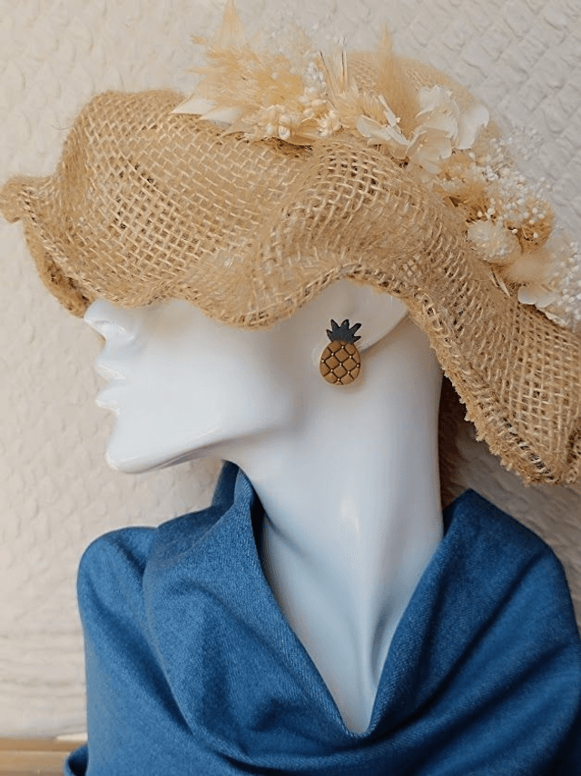 Boucles d'oreilles ananas 