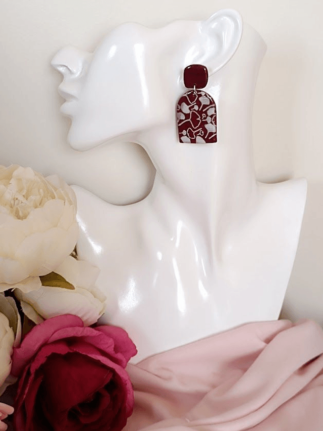 Boucles d'oreilles en argile polymère 