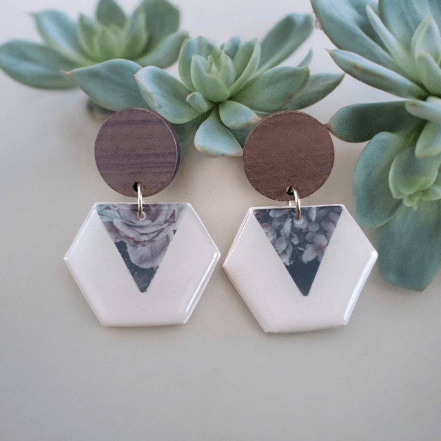 Boucles d'oreilles en argile polymère