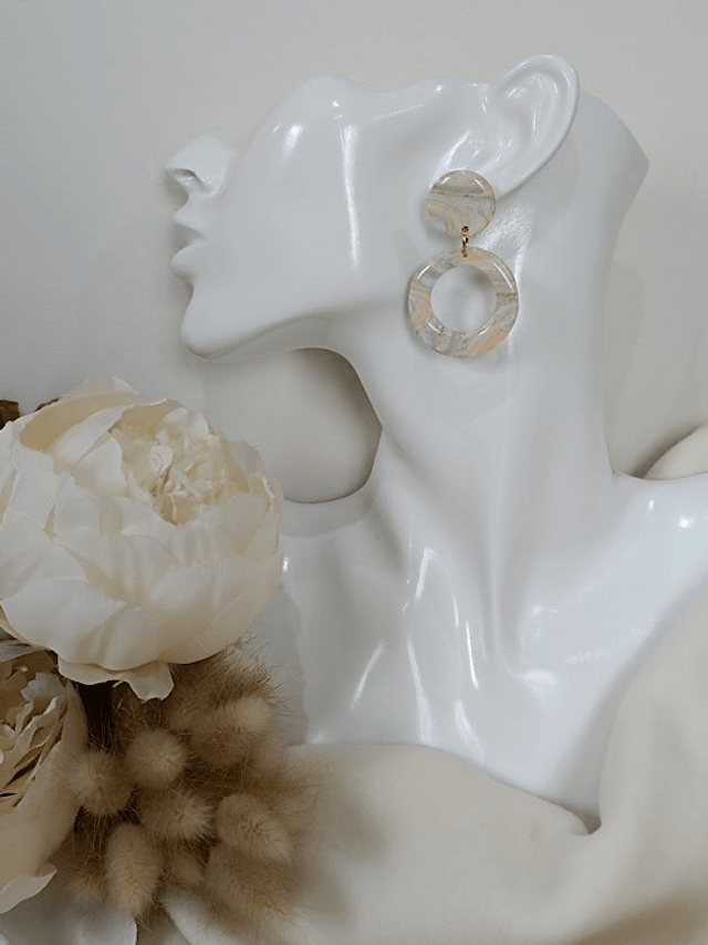 Boucles d'oreilles en argile polymère 