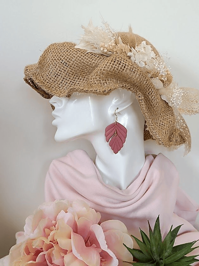 Boucles d'oreilles en argile polymère