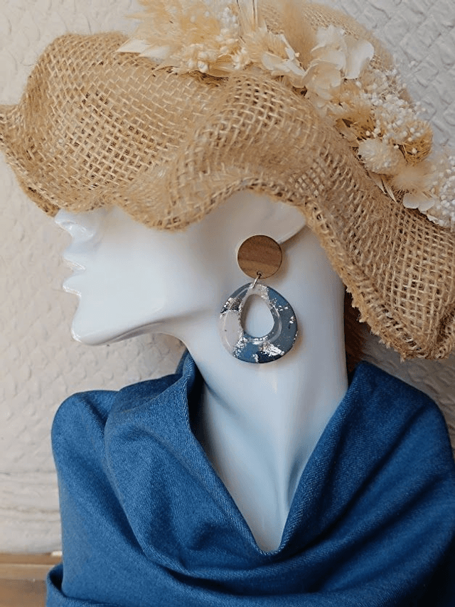Boucles d'oreilles en argile polymère