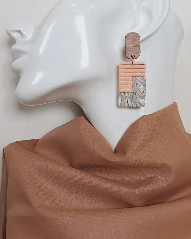Boucles d'oreilles en argile polymère