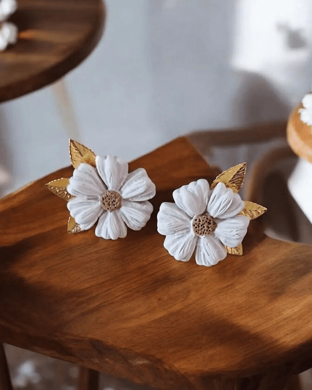 Boucles d'oreilles fleur
