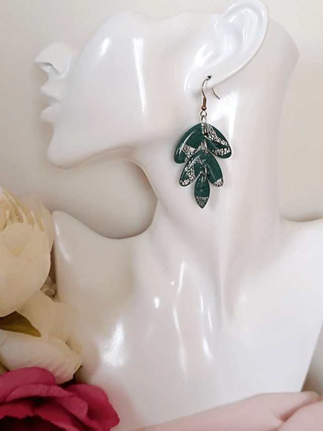Boucles d'oreilles en argile polymère