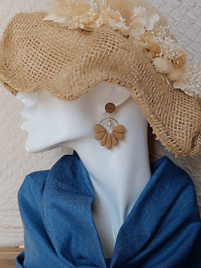 Boucles d'oreilles argile polymère