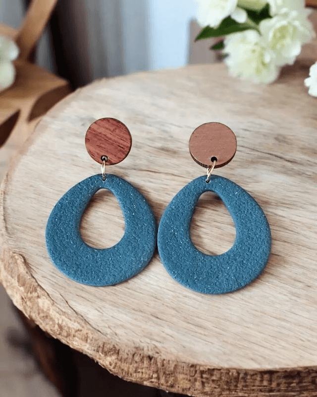 Boucles d'oreilles en argile polymère