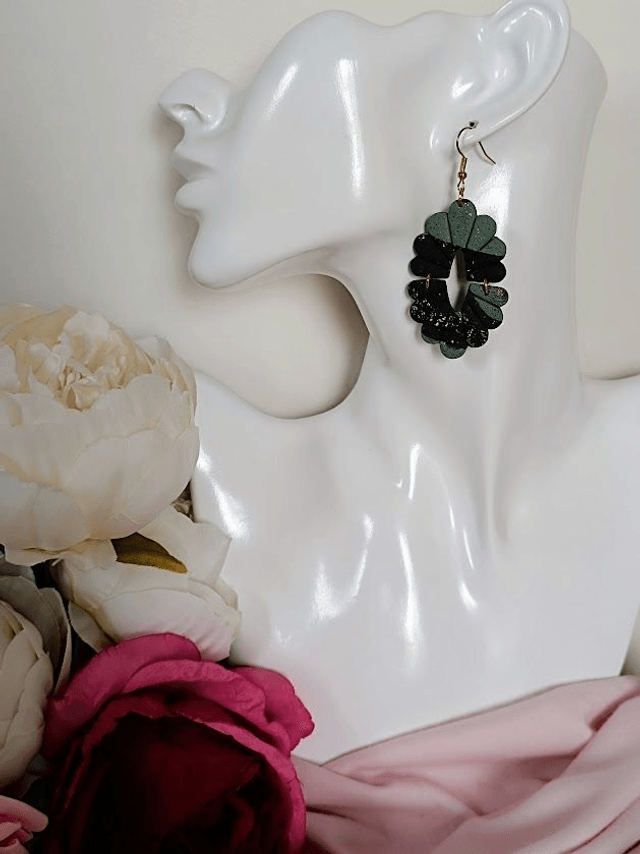 Boucles d'oreilles en argile polymère 