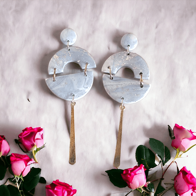 Boucles d&#039;oreilles en argile polymère